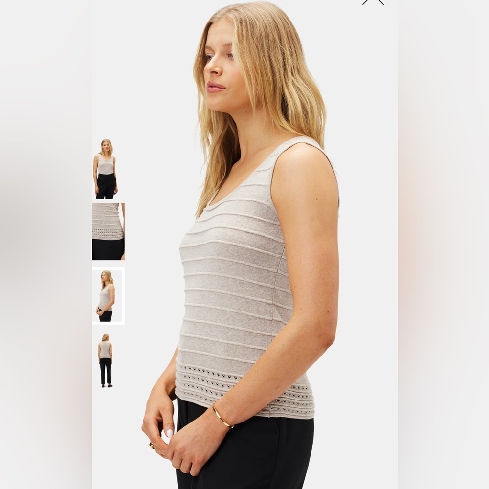 NWT Amour Vert Yvonne Tank, Medium, Oatmeal color